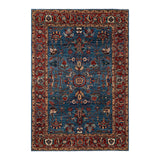 One of a Kind Hand Knotted Traditional Tribal Traditional Area Rug - 7' 0" X 5' 0"