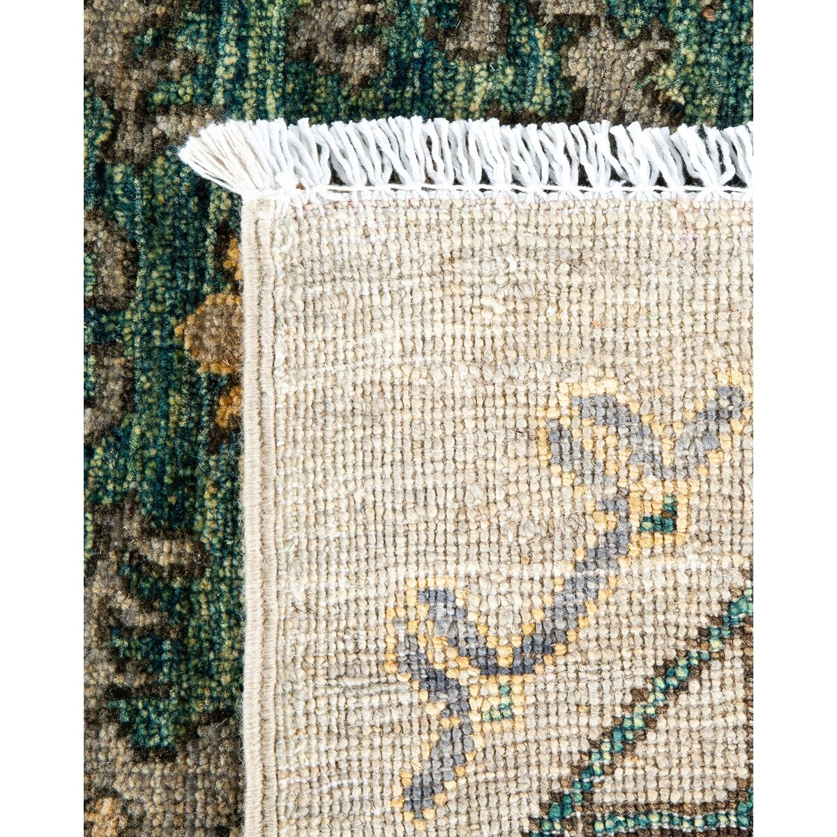 One of a Kind Hand Knotted Traditional Tribal Traditional Area Rug - 8' 4" X 8' 4"