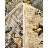 One of a Kind Hand Knotted Traditional Tribal Traditional Area Rug - 8' 4" X 8' 4"
