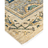 One of a Kind Hand Knotted Traditional Tribal Traditional Area Rug - 8' 4" X 8' 4"