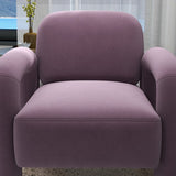 SEYNAR Mid-Century Modern Velvet Upholstered Accent Chair for Living Room