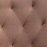 SEYNAR Modern Dining Chairs Set of 6, Velvet Accent Chair Tufted Back Armless Chair with Back Pull