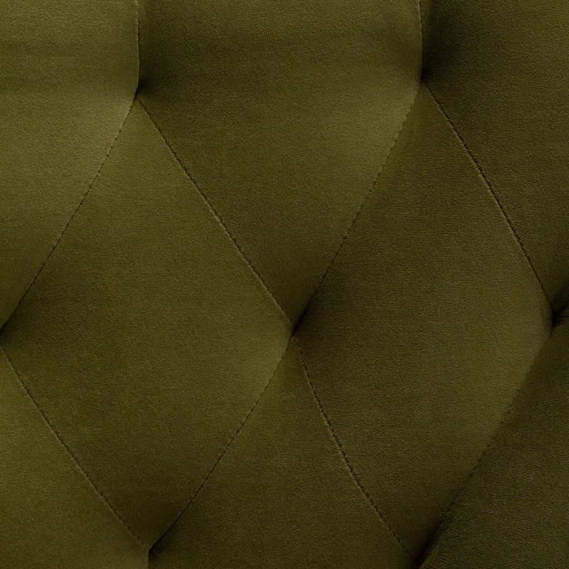 SEYNAR Modern Dining Chairs Set of 6, Velvet Accent Chair Tufted Back Armless Chair with Back Pull