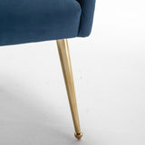SEYNAR Modern Dining Chairs Set of 6, Velvet Accent Chair Tufted Back Armless Chair with Back Pull
