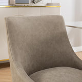 SEYNAR Modern Glam Boucle Pleated Velvet Dining Chair or Vanity Chair Set of 2 with Rear Handle