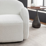 SEYNAR Modern Glam Boucle Upholstered Swivel Accent Armchair, 360 Degree Swivel Barrel Chair Set of 2 for Living Room