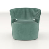 SEYNAR Modern Glam Velvet 360 Degree Swivel Open-Back Accent Armchair Set of 2