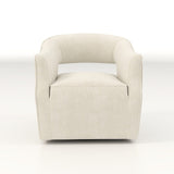 SEYNAR Modern Glam Velvet 360 Degree Swivel Open-Back Accent Armchair Set of 2