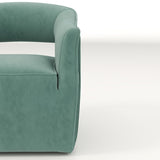SEYNAR Modern Glam Velvet 360 Degree Swivel Open-Back Accent Armchair Set of 2