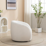 SEYNAR Modern Glam Upholstered 360 Degree Swivel Accent Armchair