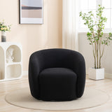 SEYNAR Modern Glam Upholstered 360 Degree Swivel Accent Armchair