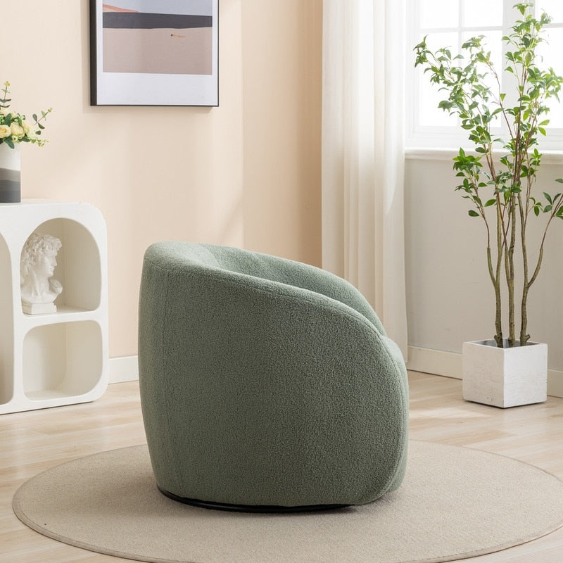 SEYNAR Modern Glam Upholstered 360 Degree Swivel Accent Armchair