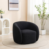 SEYNAR Modern Glam Upholstered 360 Degree Swivel Accent Armchair