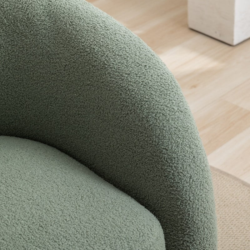 SEYNAR Modern Glam Upholstered 360 Degree Swivel Accent Armchair