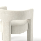 SEYNAR Modern Glam Velvet Upholstered Dining Chair, Open-Back Accent Chair Set of 6