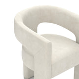 SEYNAR Modern Glam Velvet Upholstered Dining Chair, Open-Back Accent Chair Set of 6