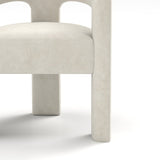 SEYNAR Modern Glam Velvet Upholstered Dining Chair, Open-Back Accent Chair Set of 6