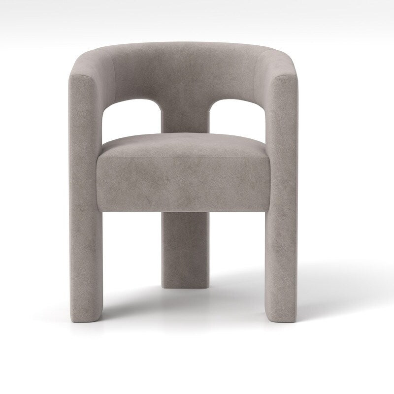 SEYNAR Modern Glam Velvet Upholstered Dining Chair, Open-Back Accent Chair Set of 6
