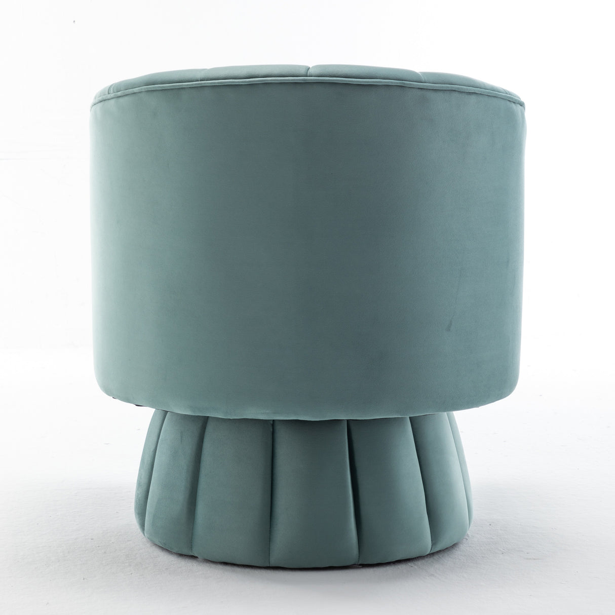 SEYNAR Modern Glam Velvet Upholstered Round Swivel Accent Arm Barrel Chair for Living Room