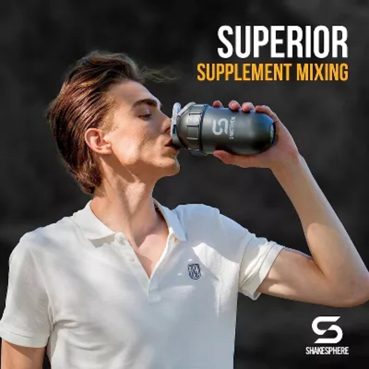 SHAKESPHERE Protein Shaker Bottle and Smoothie Cup 24 oz