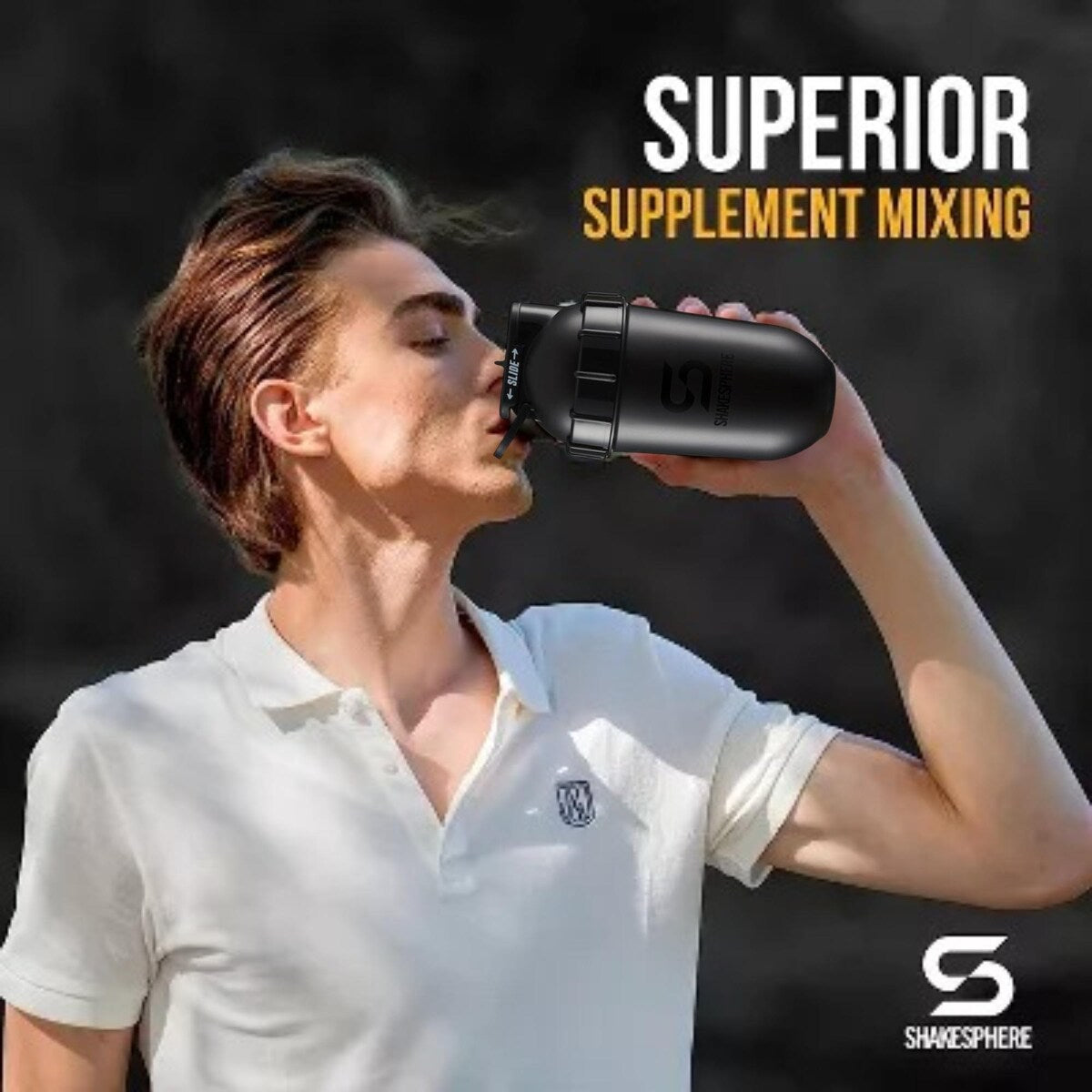 SHAKESPHERE Protein Shaker Bottle and Smoothie Cup 24 oz