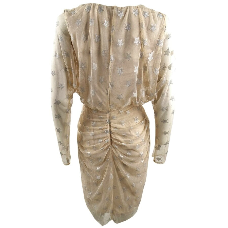 SHO Women's Metallic-Star Sheath Dress