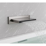 SHOWER Waterfall Waterfall Tub Faucet Wall Mount Tub Filler Spout For Bathroom sink Multiple Uses High Flow Bathtub - 7.7"x4.52"
