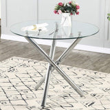 3 Pieces Dining Set Modern Dining Table and Chairs(WHITE)