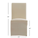 Potomac Slipcovered Rolled Back Parsons Chairs (Set of 2) by iNSPIRE Q Artisan