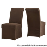 Potomac Slipcovered Rolled Back Parsons Chairs (Set of 2) by iNSPIRE Q Artisan