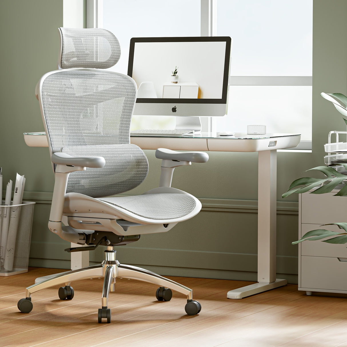 SIHOO Ergonomic Ofiice Chair Doro-C300, Auto-Adaptive Lumbar Support, and 3D Linkage Armrests, Black - 78*70*125