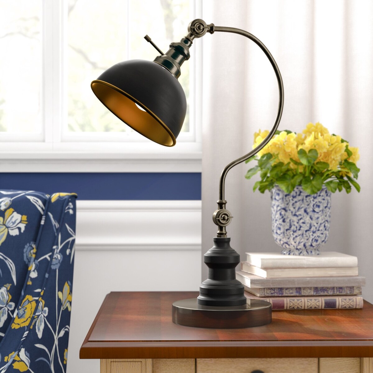 SINTECHNO Modern Goose Neck Adjustable Table Lamp - See Details - See Details