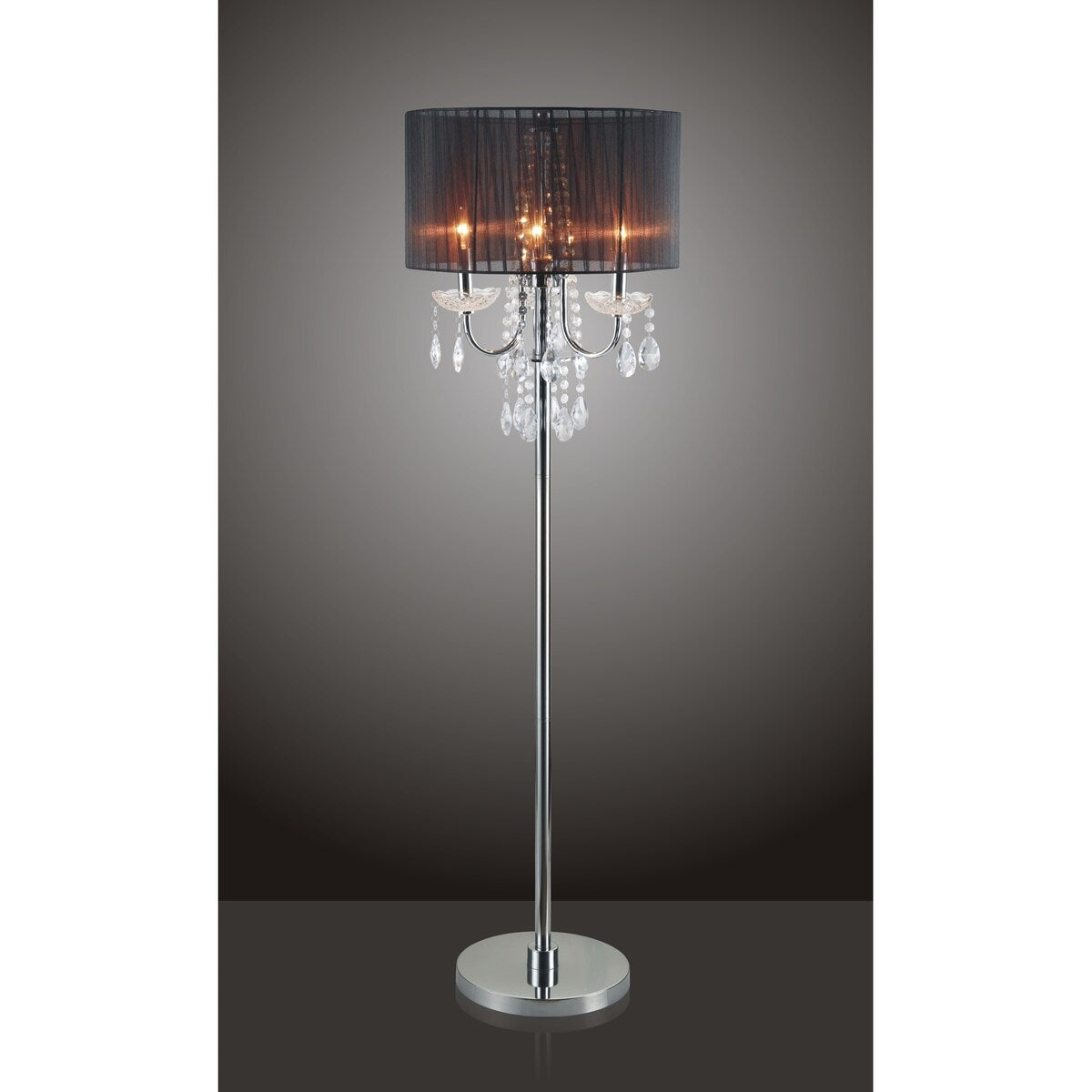 SINTCHNO Contemporary Elegant Crystal Inspired Floor Lamp - See Details - See Details