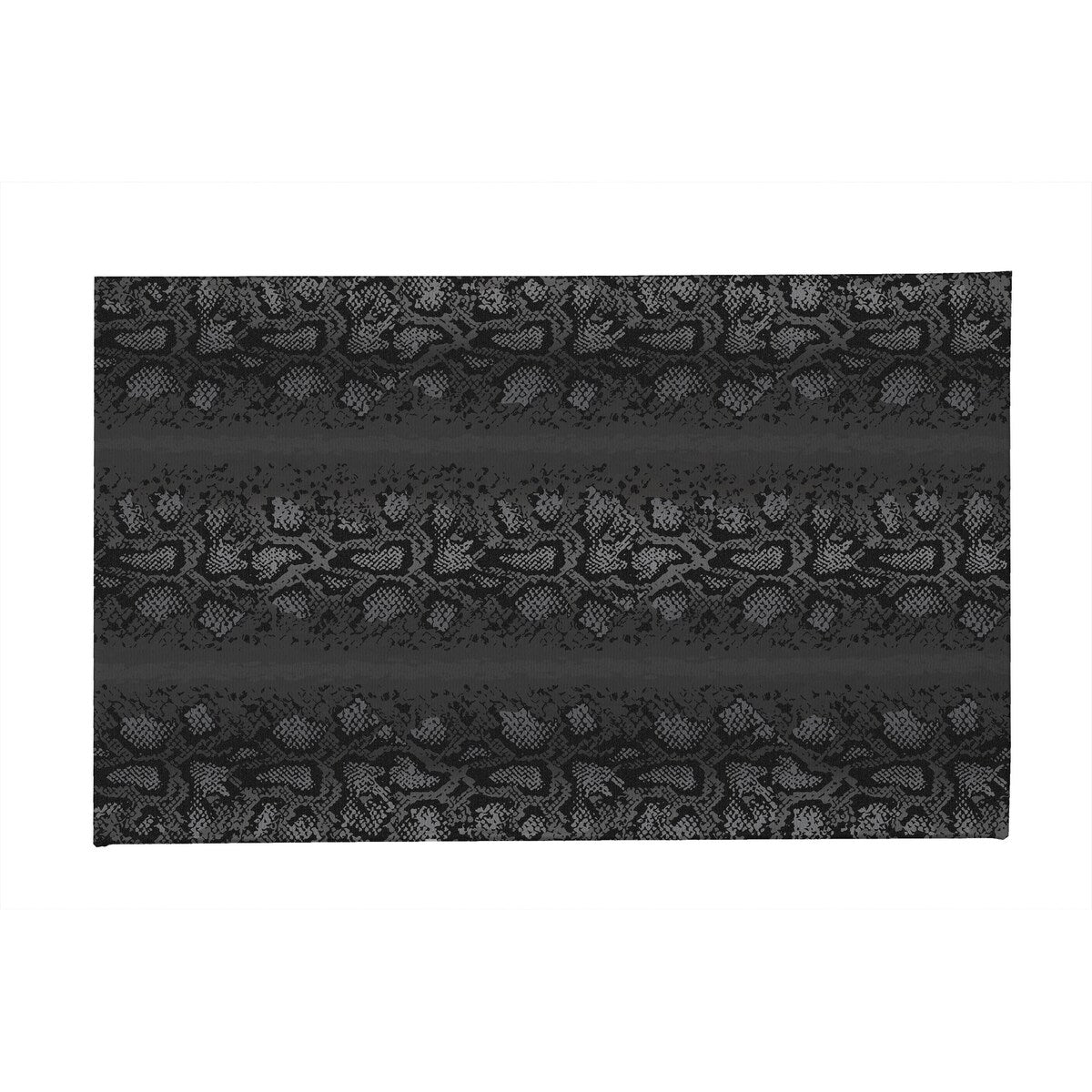 SNAKE CHARCOAL with Rubberized non-slip Backing Indoor|Outdoor Mat By Kavka Designs