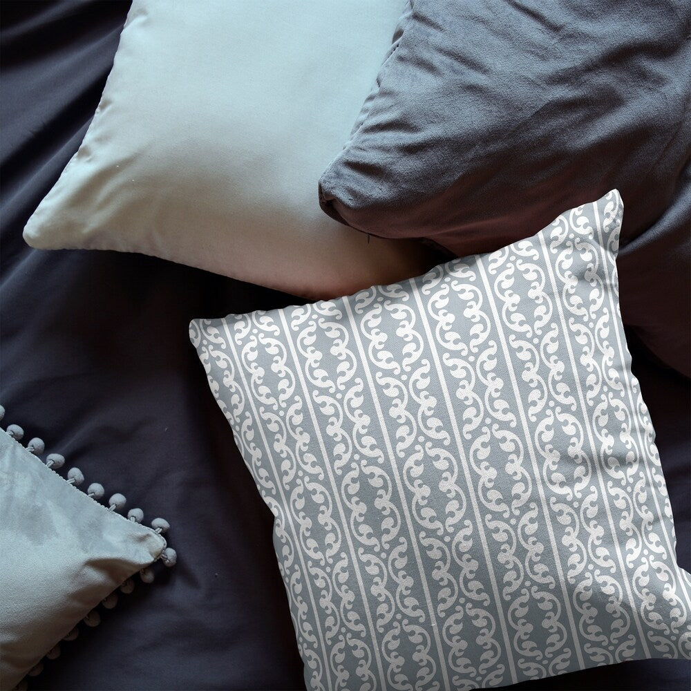 SOKHOM STEEL BLUE Floor Pillow By Kavka Designs