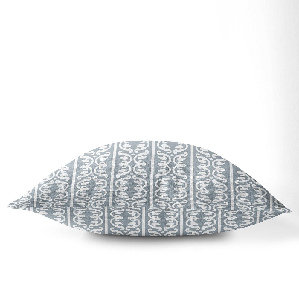 SOKHOM STEEL BLUE Floor Pillow By Kavka Designs