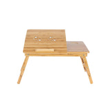 SONGMICS Bamboo Laptop Desk Serving Bed Tray Tilting Top