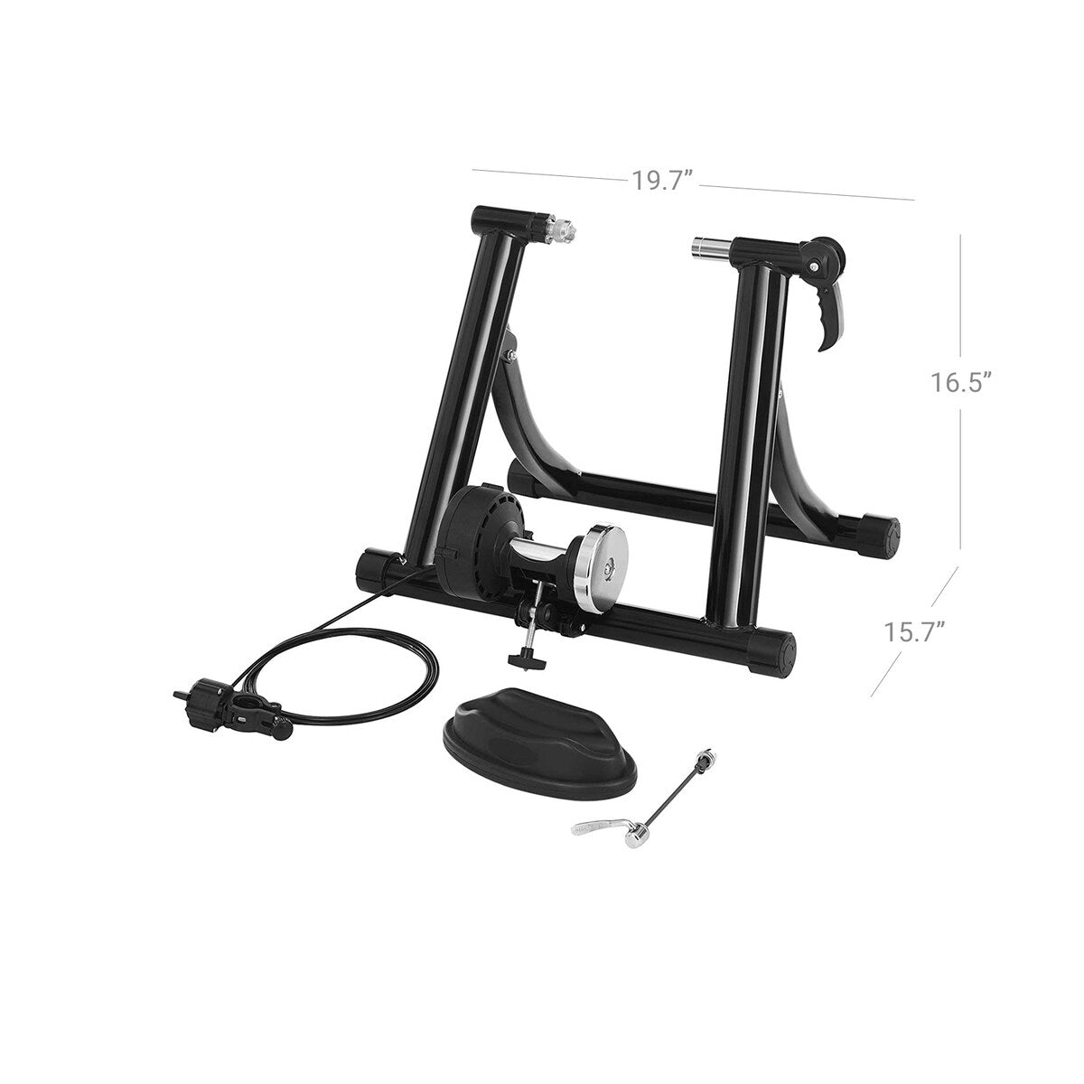 SONGMICS Indoor Bike Trainer Stand, Reduces Noise, Curvy Stable Frame