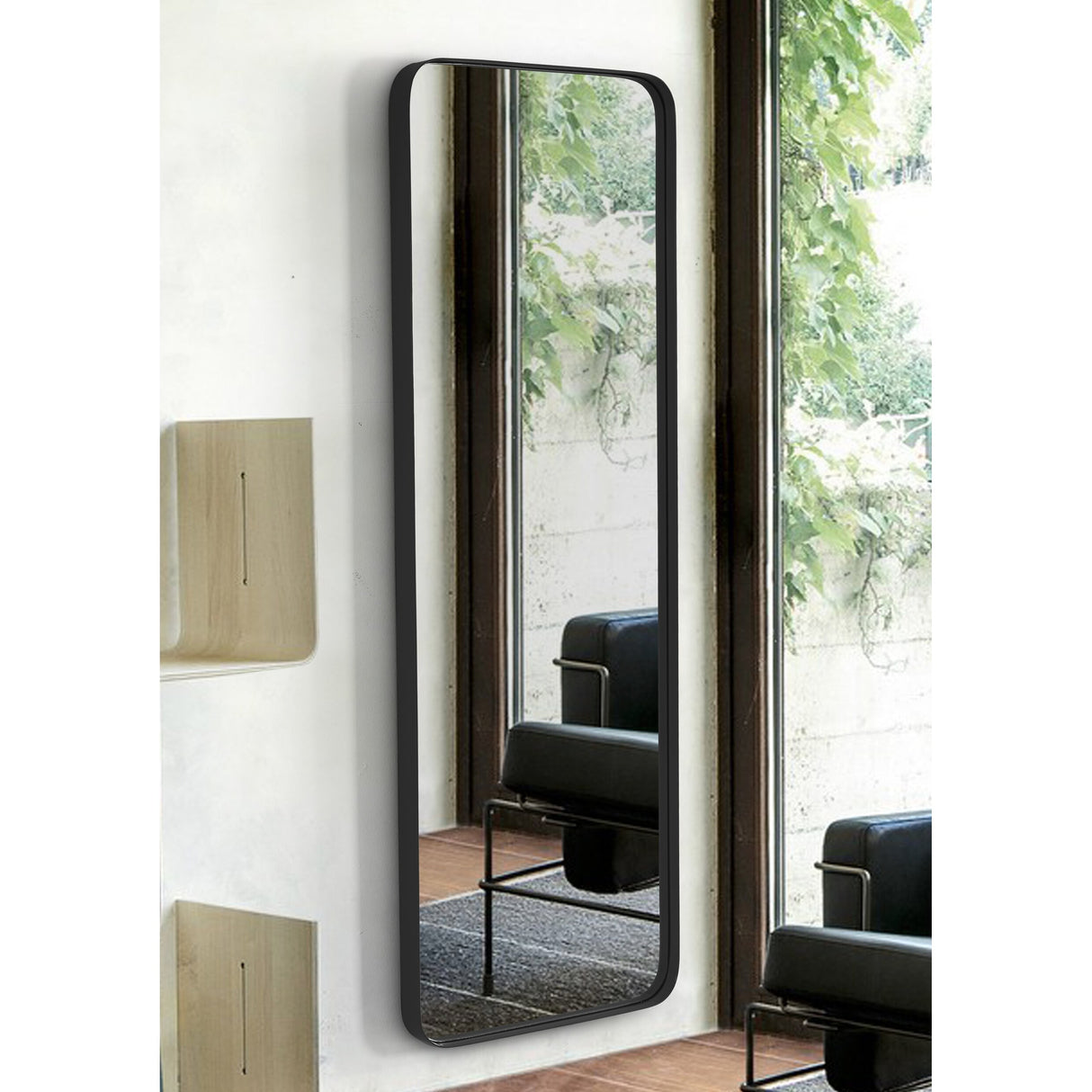 SPACE-IN Large Black Wall and Floor Mirror 65 X 22 Inches