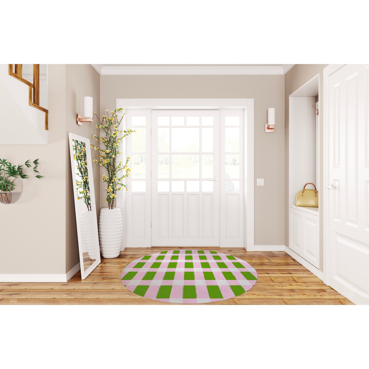 SPRING BLOCKS KIWI Doormat By Kavka Designs