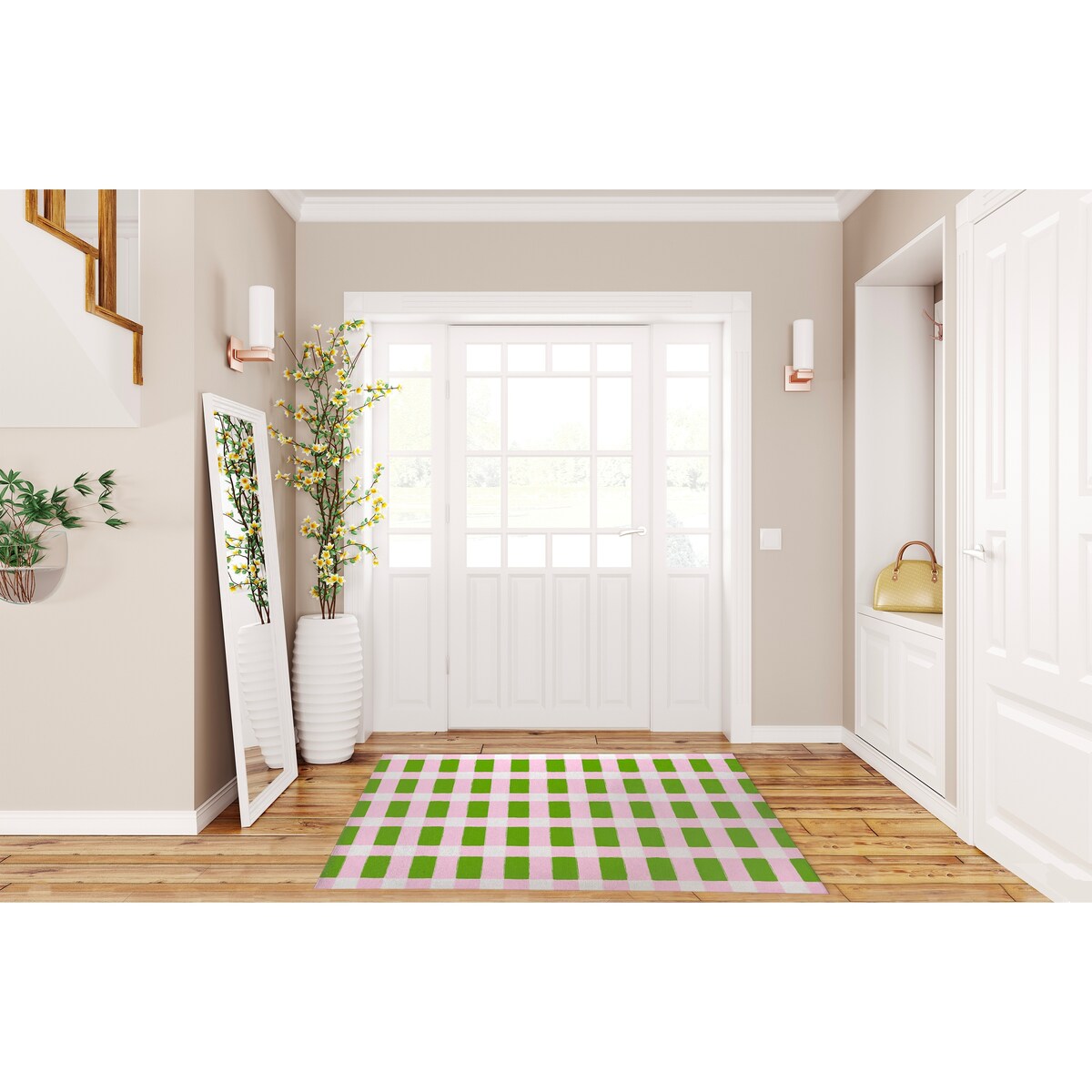 SPRING BLOCKS KIWI Doormat By Kavka Designs