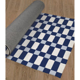 SPRING BLOCKS NAVY Kitchen Mat By Kavka Designs