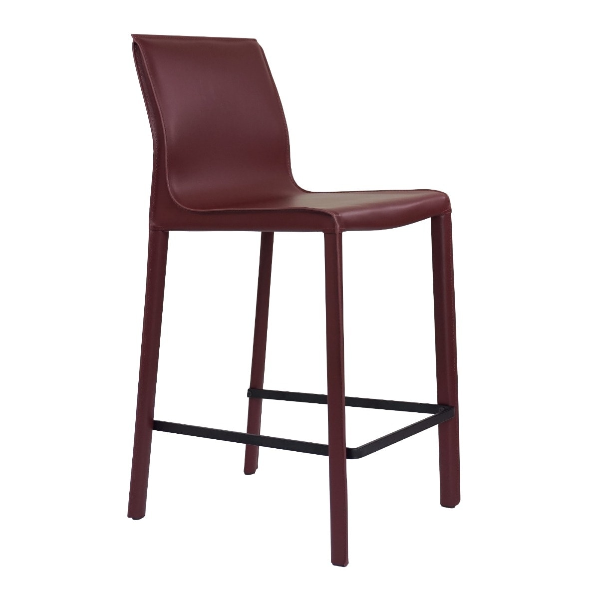 STAN Modern Leather Counter Stool