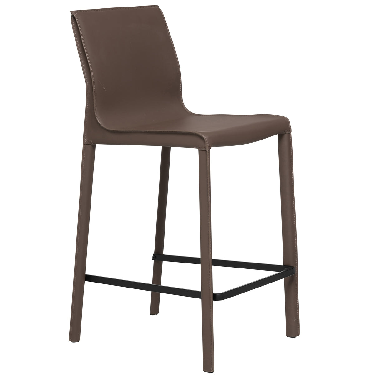 STAN Modern Leather Counter Stool