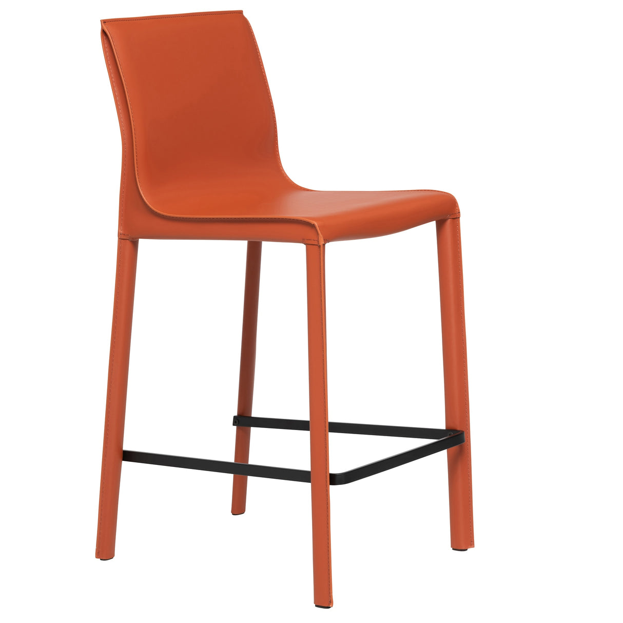 STAN Modern Leather Counter Stool