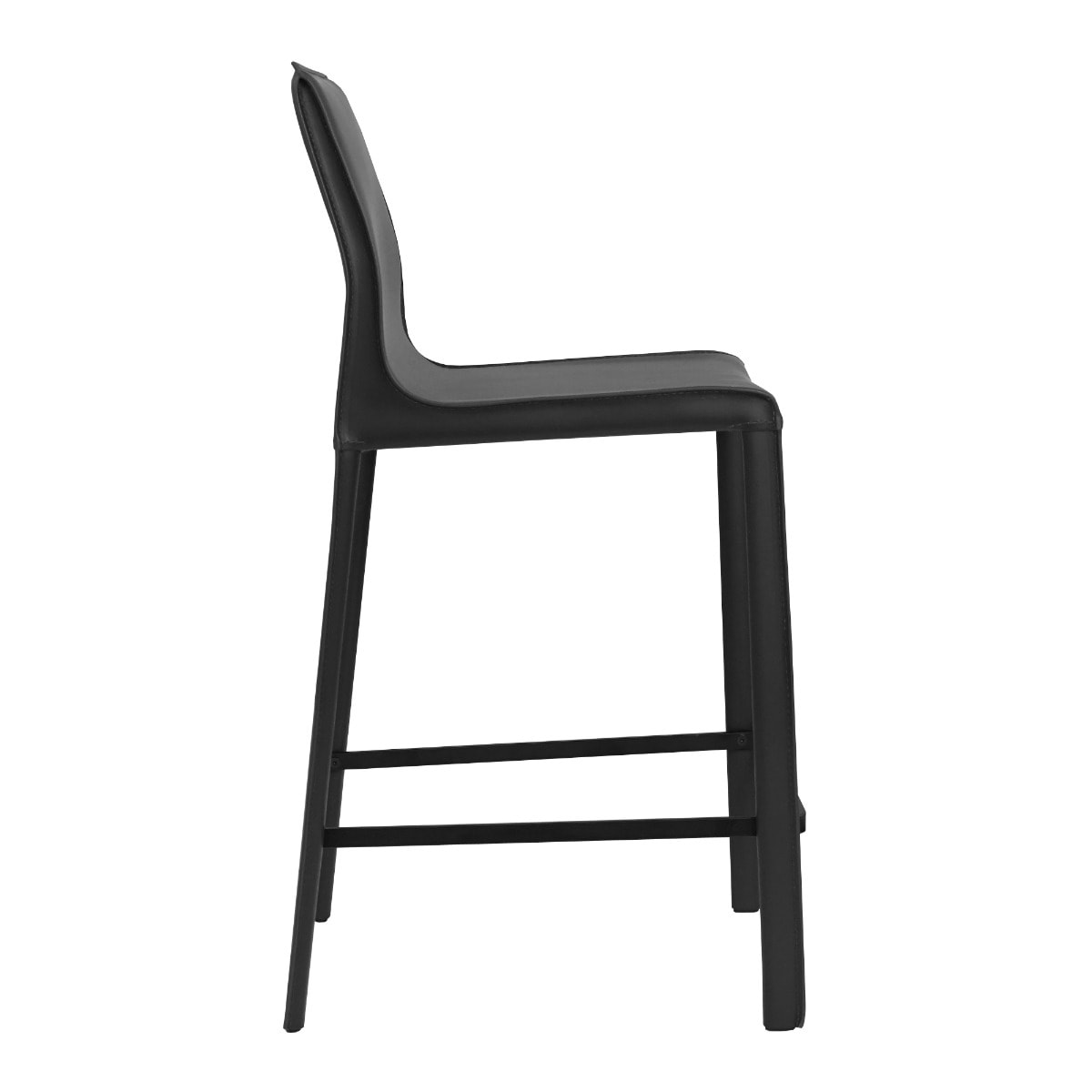 STAN Modern Leather Counter Stool
