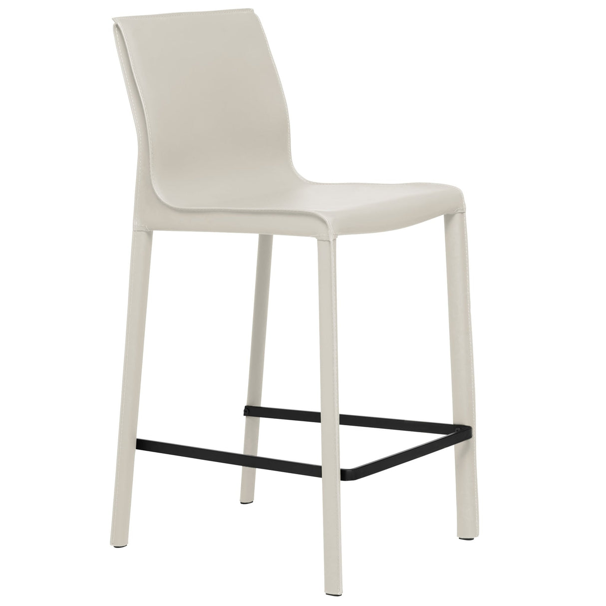 STAN Modern Leather Counter Stool