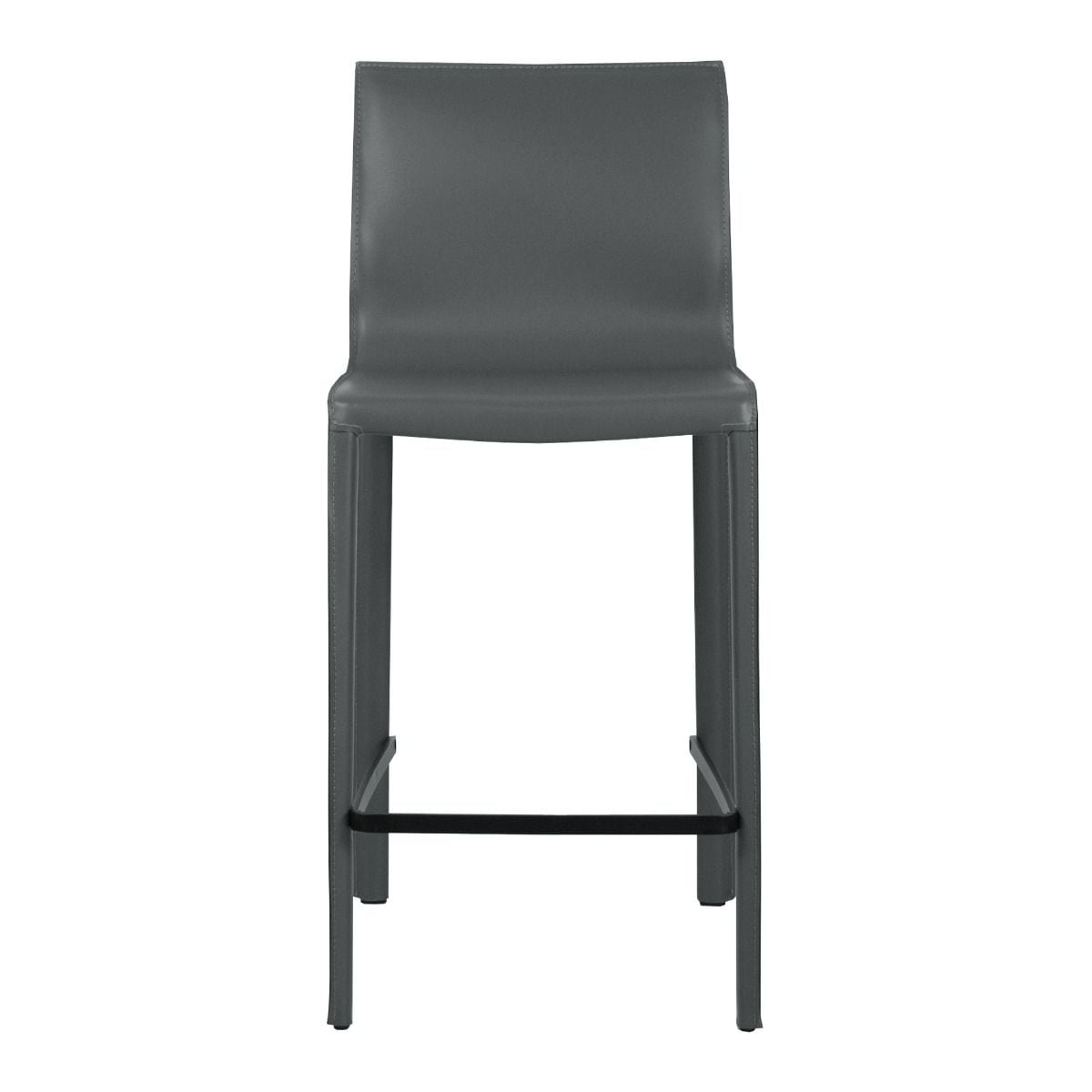 STAN Modern Leather Counter Stool