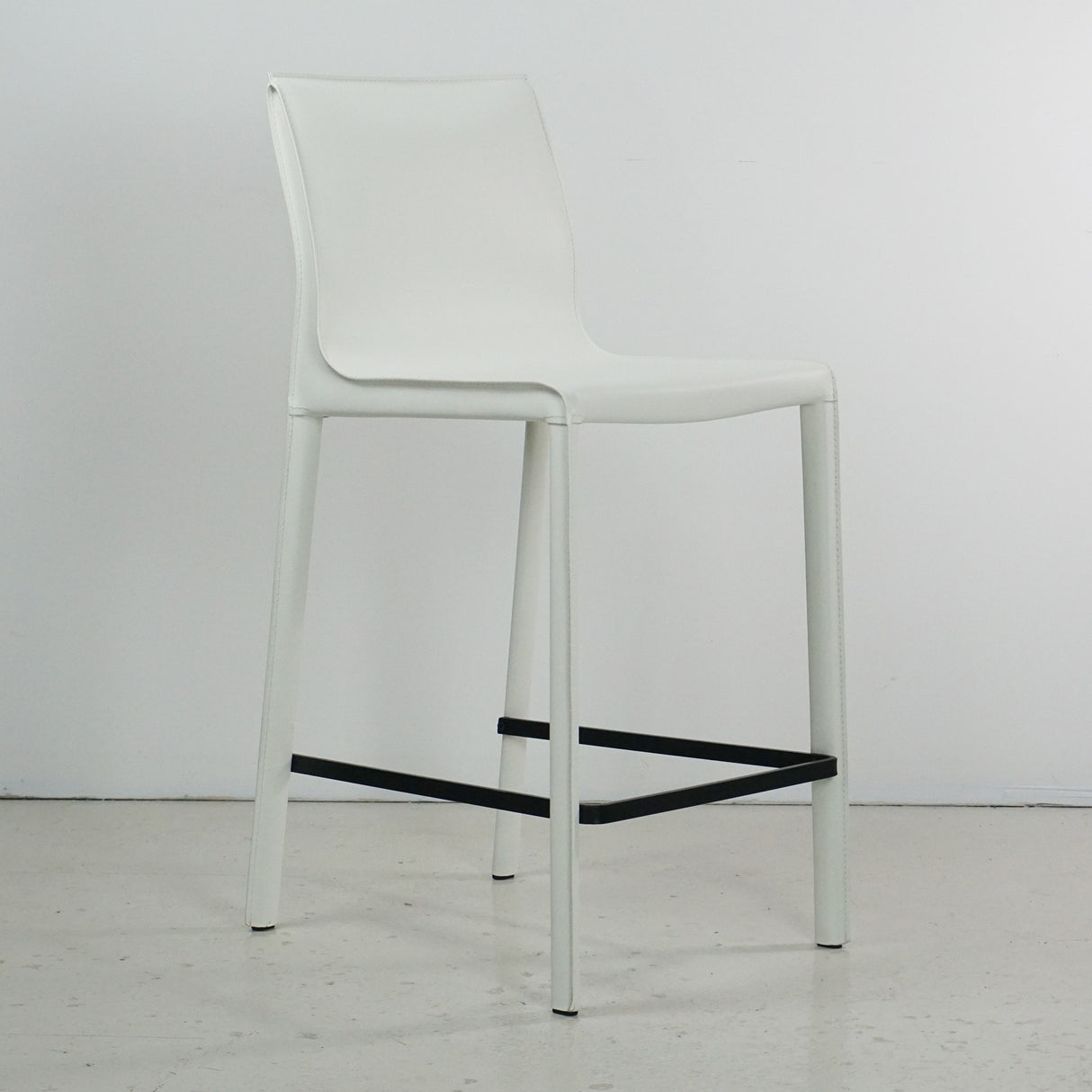 STAN Modern Leather Counter Stool