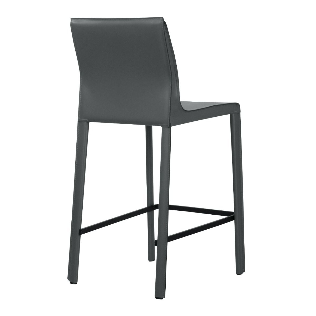 STAN Modern Leather Counter Stool
